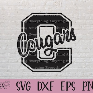 Cougars svg, Cougars Mascotte svg, Cougars School Spirit svg, Cougars Cheerleading svg, Cougars Gear, Cricut, Silhouet, svg, png, eps, dxf