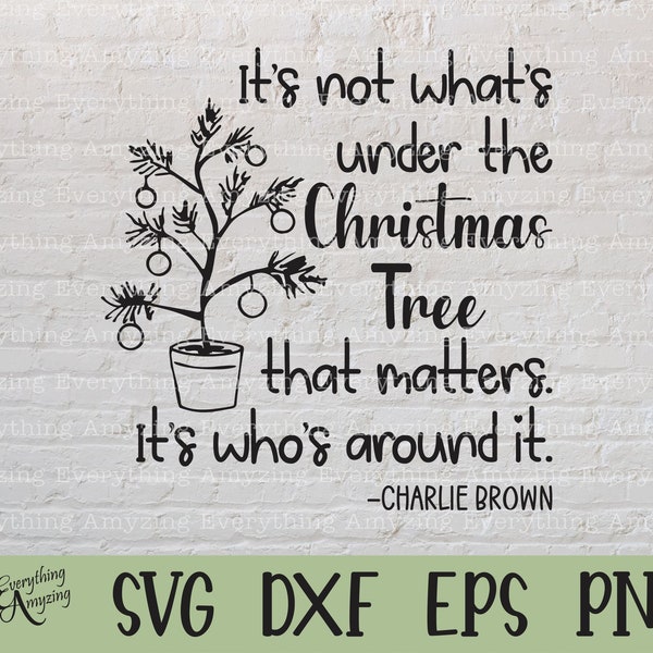 Charlie Brown tree svg, Christmas svg, Holiday svg, Christmas Tree, Charlie Brown Christmas, Cricut svg, Silhouette svg, svg, png, eps, dxf