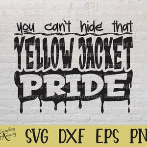 Yellow Jackets Pride svg, Yellow Jackets Mascot svg, Yellow Jackets School Spirit svg, Yellow Jacket, Cricut, Silhouette, svg, png, eps, dxf