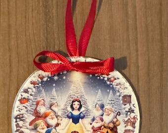 白雪姫と七人の小人のフェルトクリスマスオーナメントセット - Etsy 日本