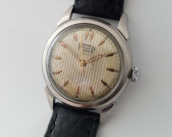 Vintage CORNELL AUTOMATIC, Swiss Made 17 Jewels, Solid Stainless 