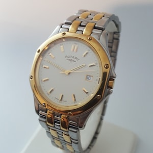 Vintage ROTARY MONZA QUARTZ Watch Swiss Made Sapphire Crystal High Quality Movement Circa Late 1980snew Battery Etsy UK