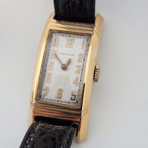 Vintage WALTHAM Art Deco Style Unisex Watch, Made in USA, 15 Jewel, Very Fine Condition, Circa 1930's------Serviced-----
