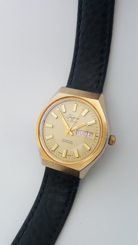 Vintage TRADITION AUTOMATIC With Day/Date, Swiss 1