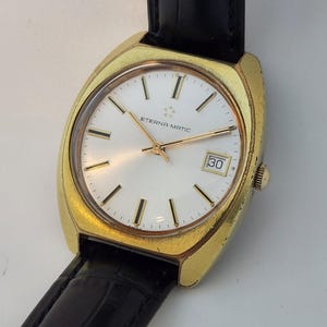 Vintage ETERNA MATIC (Automatic) Gents Watch, SWISS Luxury Brand, High Quality 25 Jewel Movement, Circa Early 1980's---Serviced----