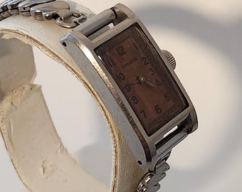 Vintage ETERNA Ladies Tank Watch, SWISS Made Luxury Brand