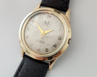 Vintage CHEVRON AUTOMATIC Swiss Made 25 Jewels, Nice Vintage Look, Circa Mid 1950's------Serviced-------
