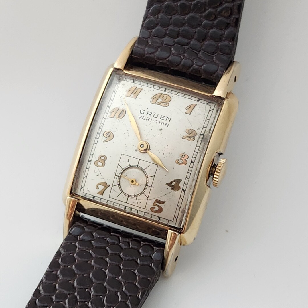 Montre Bracelet Vintage Gruen Veri-Thin 15 Bijoux – Suisse – Pour Femme – à Réparer