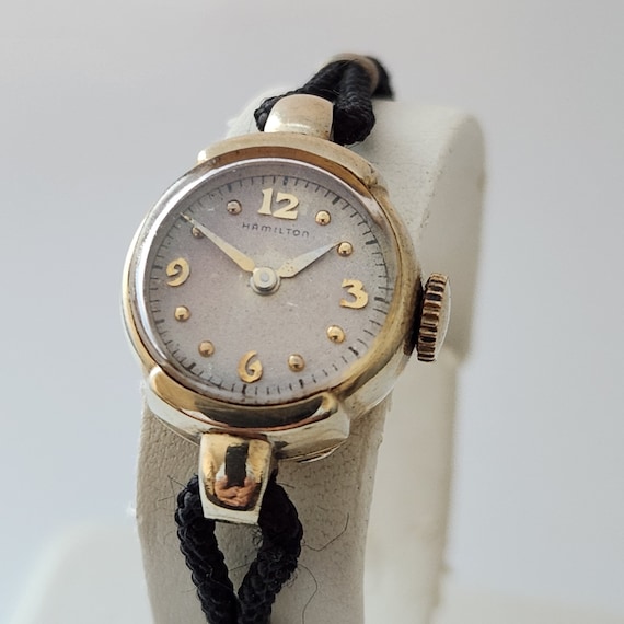 Vintage HAMILTON Ladies Cocktail Watch, Made in the USA, 17 Jewels