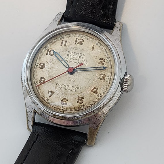 Vintage FREMES RECORD WW2 Era Watch, Swiss Made Bm