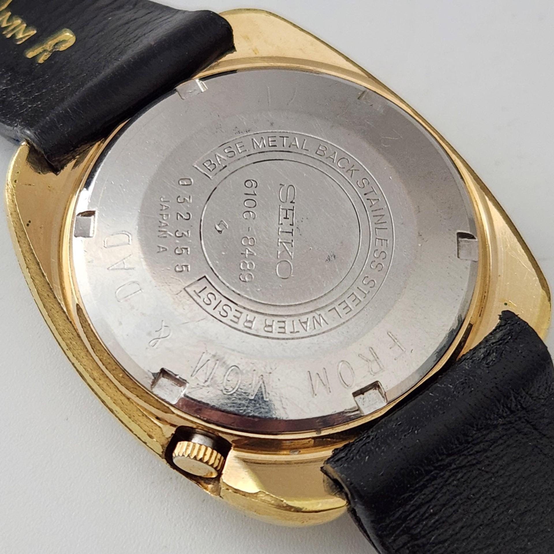 【gekkemens】紀84 紀85 紀87 紀89 Vintage SEIKO DX AUTOMATIC, Model 6106-8489, 17 Jewels, Day/date