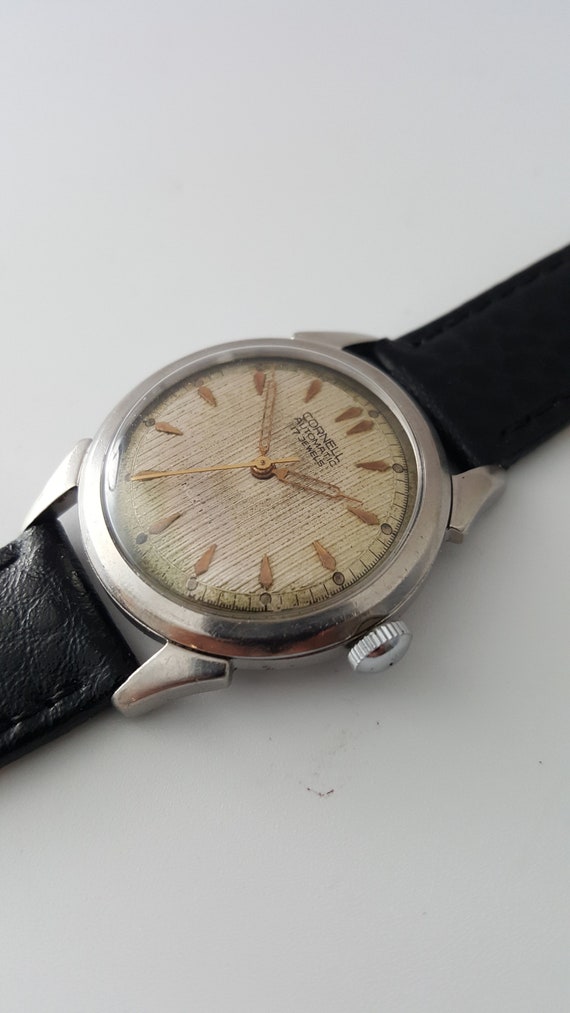Vintage CORNELL AUTOMATIC, Swiss Made 17 Jewels, Solid Stainless 