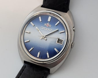 Vintage ORIENT AUTOMATIC, All Stainless Steel, Model OS347, 21 Jewel Hi Beat Movement, Circa 1970's-------Serviced------