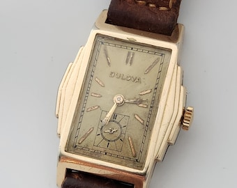 Vintage BULOVA "BANKER", Swiss Made 15 Jewel, Circa 1939-----Serviced----