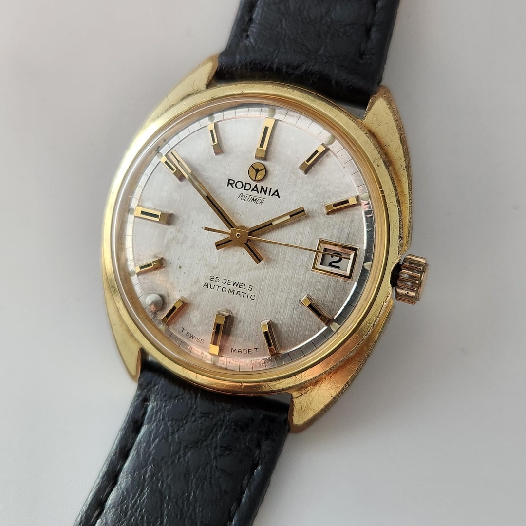 Vintage R0DANIA POLTIMER AUTOMATIC Swiss Made 25 Jewel Hi Beat Movement Fine Vintage Condition Circa Early 1970 sserviced Etsy Australia