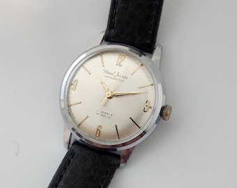 Vintage PAUL JOBIN Gents SWISS Made Watch, 17 Jewels, Superb Condition, Circa Early 1960's--------Serviced-------