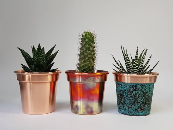 Handmade Solid Copper Plant Pot / Planter 4/5/6/7 Inch - Etsy
