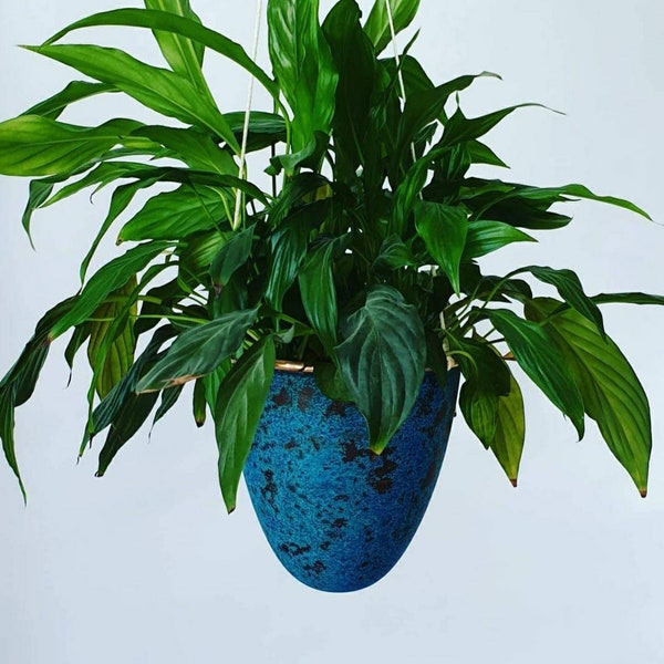 Handmade Solid Copper Hanging Plant Pot / Planter