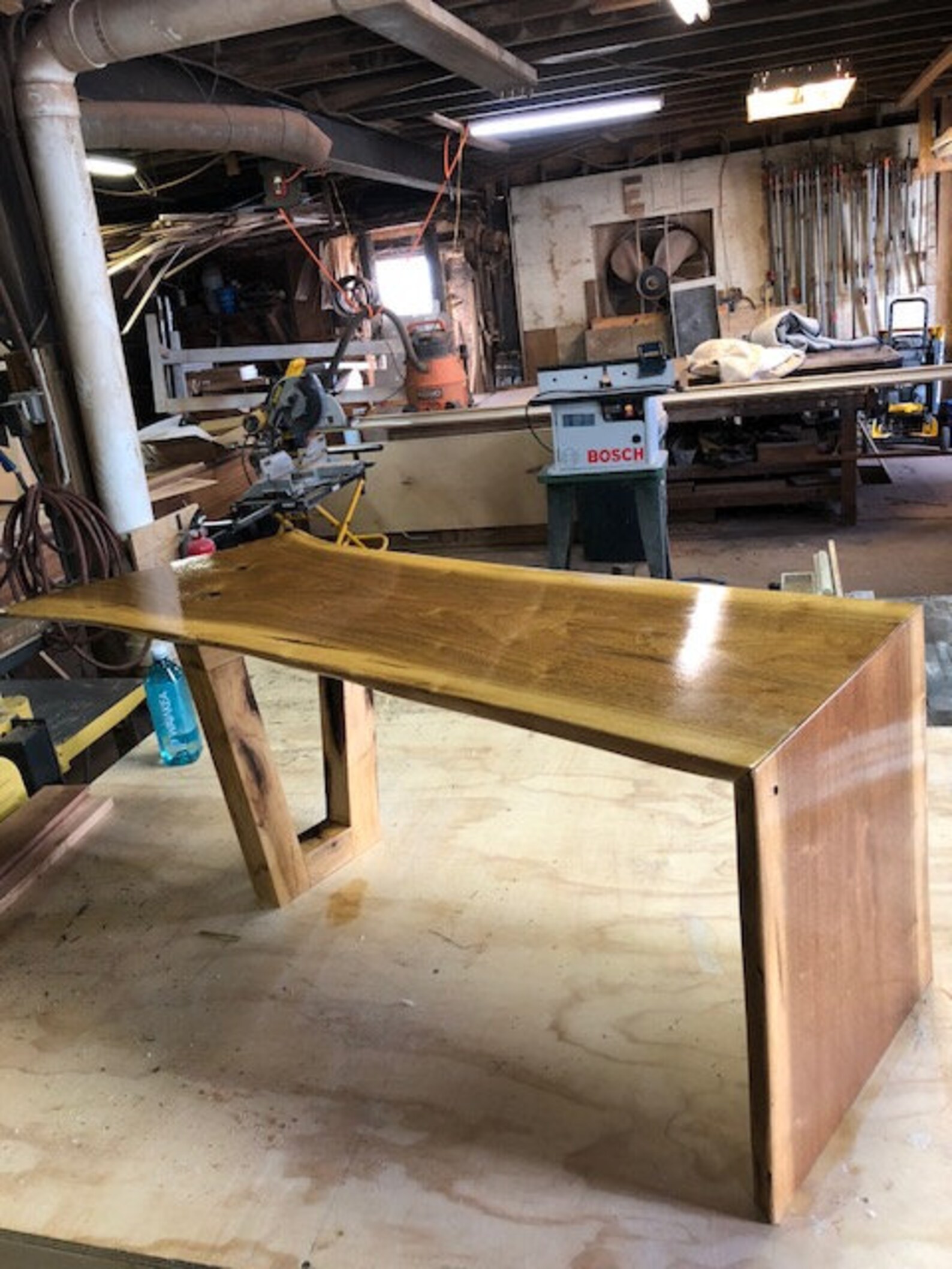 Custom Made Black Walnut Waterfall Coffee Table Etsy