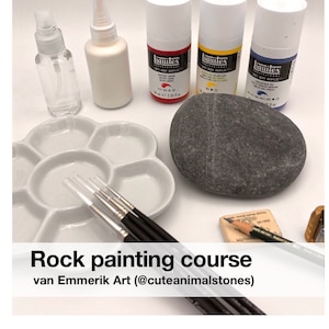 Rock Painting Kit for Kids, Kindness Stone Painting Set, Includes Paints,  Smooth, Flat, River Rocks, Paintbrushes & Accessories. 