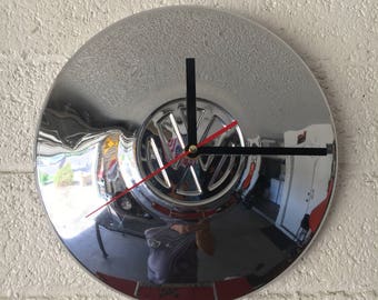 VW Hubcap Clock