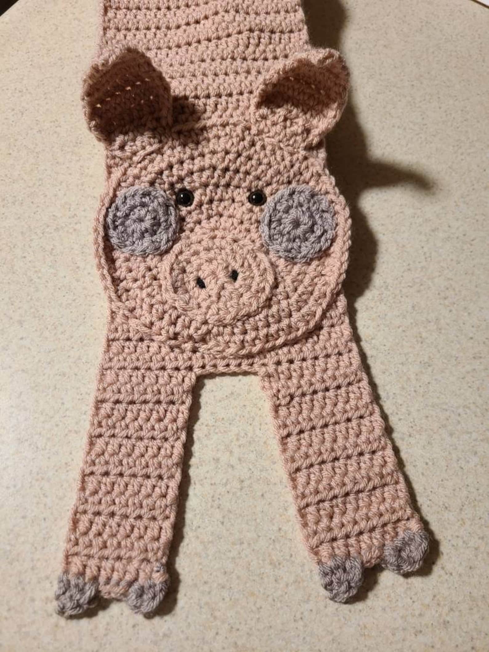 Crochet Pig Scarf Etsy