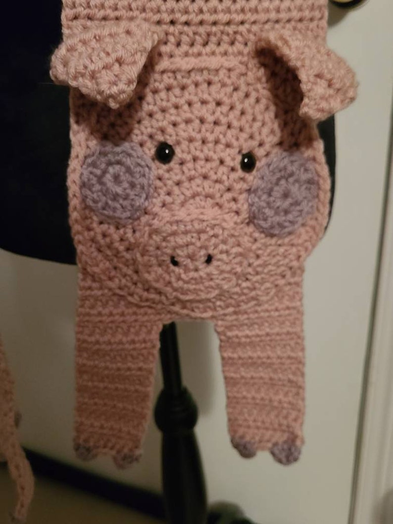 Crochet Pig Scarf Etsy