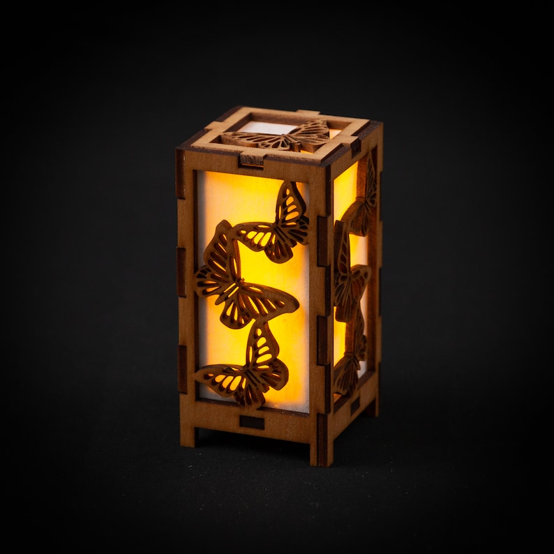 Butterfly Lantern Stained
