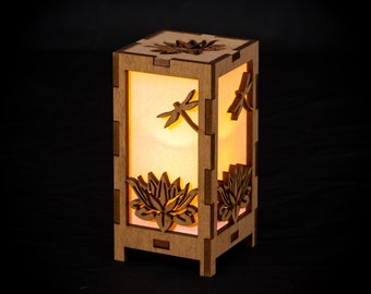 Lotus + Dragonfly Lantern (Version 2)