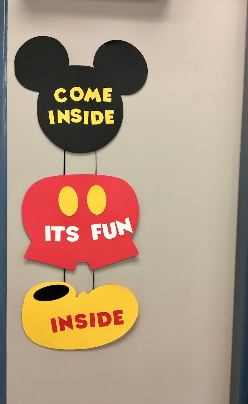 Mickey Mouse Birthday Party Mickey Mouse Birthday Door Signs Disney Birthday Mickey Mouse