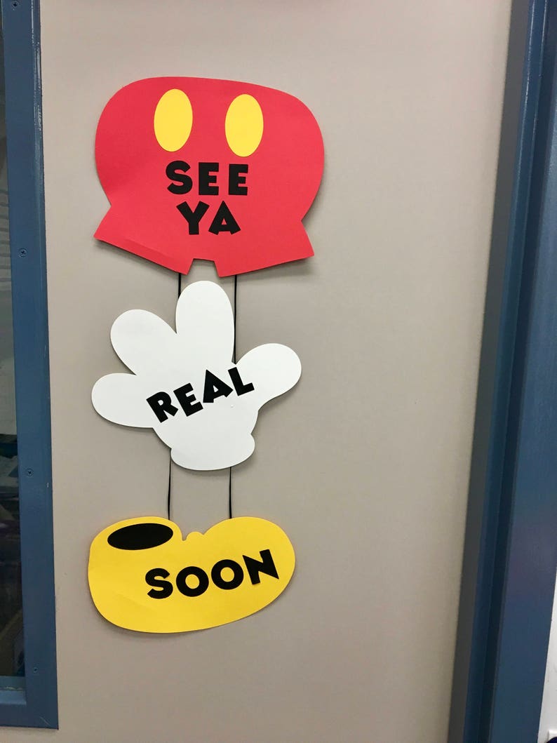Mickey Mouse Birthday Party Mickey Mouse Birthday Door Signs Disney Birthday Mickey Mouse
