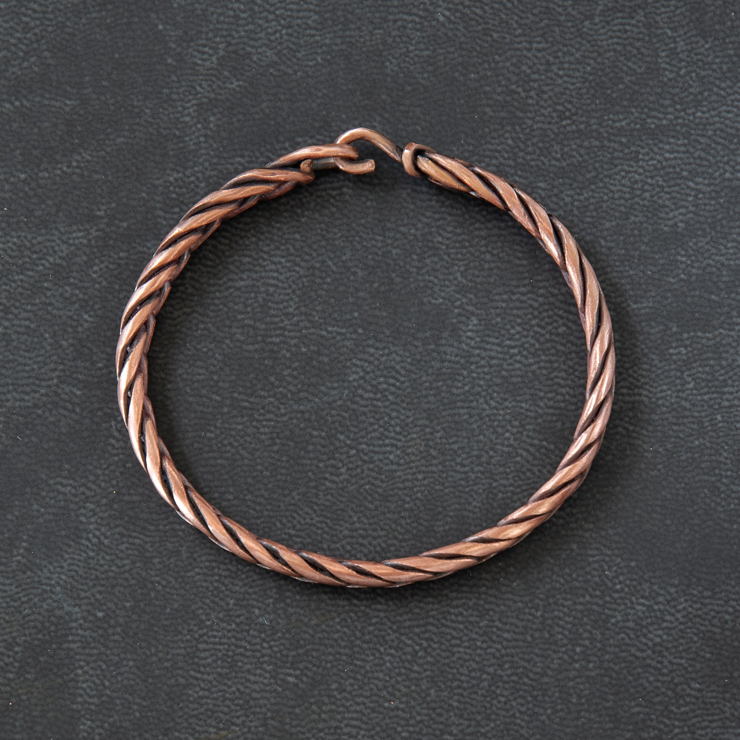 Copper charm bracelet Custom bangle bracelet | Etsy