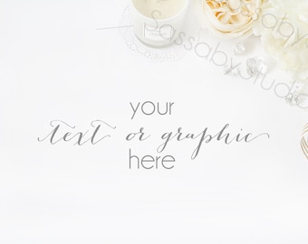 Download Free White Wedding Desk Styled Stock Photography / Product Mockup / Styled Photo / Blog / Website / Sassaby Studios / Wedding Mockups #9296 PSD Template