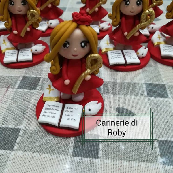 24 Cartellini Tag Per Bomboniere Personalizzabili, Formato 3x5,3 Cm, Per Comunione, Su Cartoncino 250gr