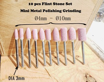 10 Stück Mini-Metallpolierschleifstein-Set: Schmuckherstellungswerkzeug