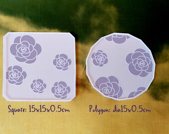 Molde de silicone para porta-copos com padrão de diamante: Resin Craft Supply