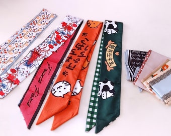Women&#39;s Long Tail Hair Scarf: Handbag Accessory
