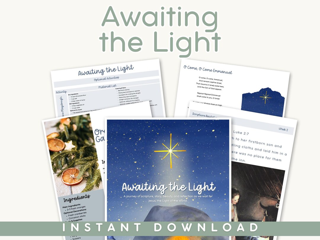 Family Advent Study: Christian Christmas Devotional, Scripture ...