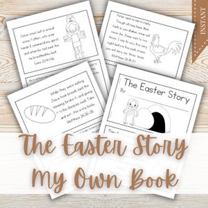 Resurrection Story, Easter Story, Easter Activity, Easter Book, Storybook