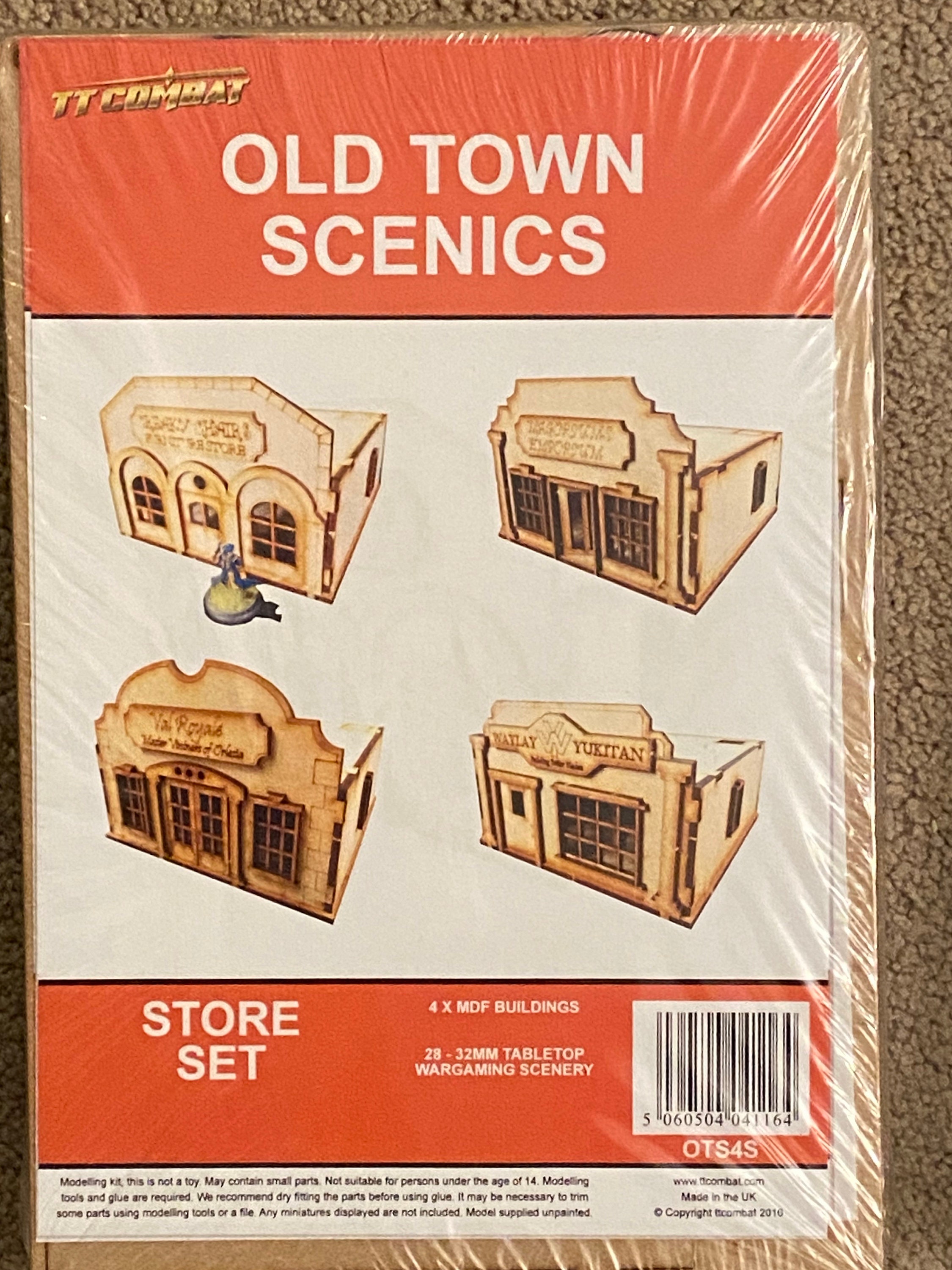 Old Town Series Wild West, Town Terrain 4 Stores Set - OTS4S TTCombat Old Town Series Wild West, Town Terrain 4 Stores Set - OTS4S TTCombat