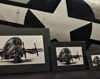 World War II US Army Air Force B-29 Superfortress Bomber Aviation Art