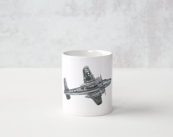 World War II US Army Air Force B-25 Mitchell Bomber Aviation Coffee Mug 11 oz