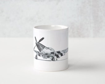 World War II US Army Air Force P-51 Mustang Aviation Coffee Mug 11 oz "Lady Jo"