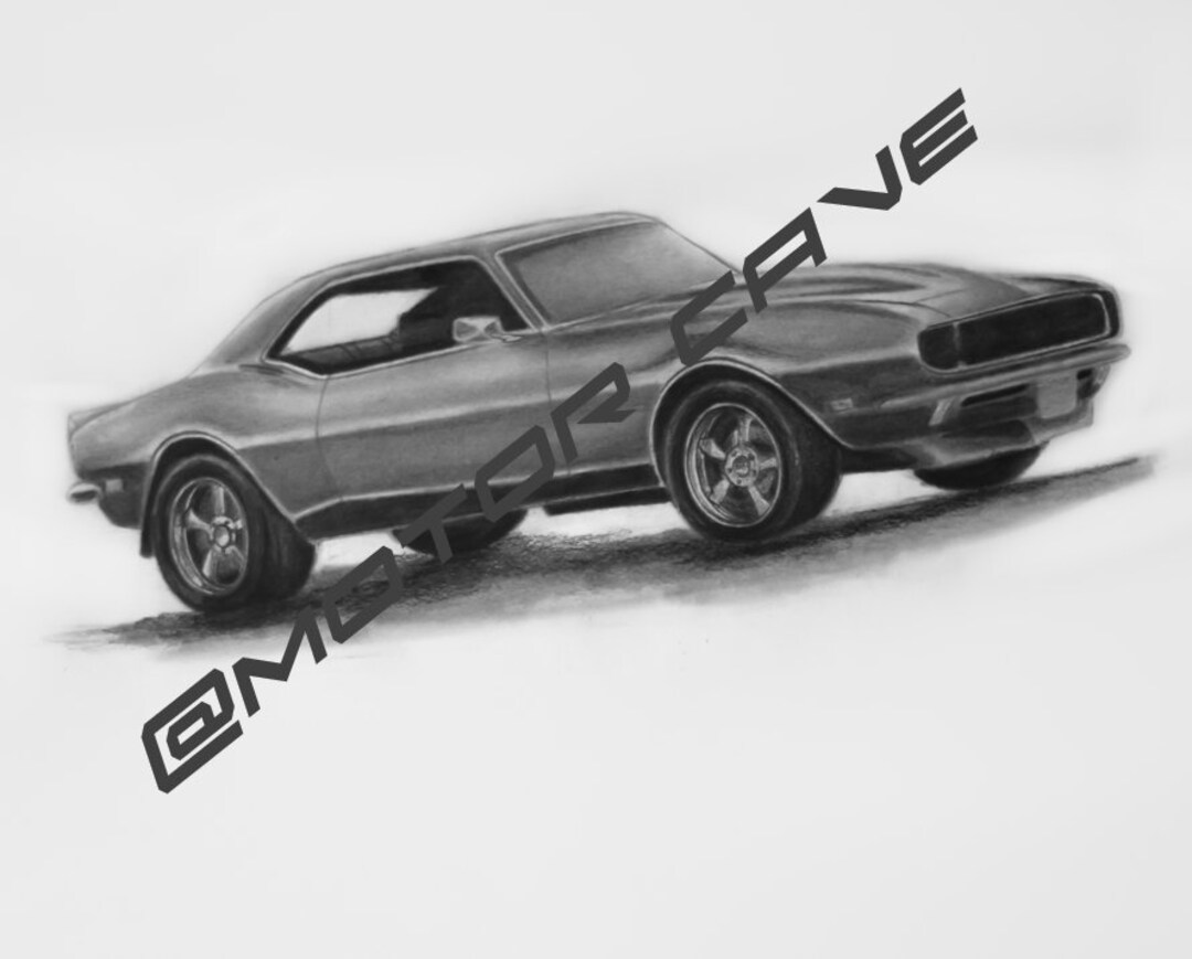 1st Gen Chevrolet Camaro Muscle Car Framed Automotive Poster 1/100 - Etsy