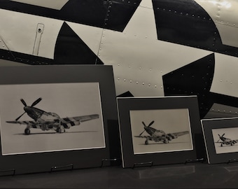 World War II US Army Air Force P-51 Mustang "Lady Jo" Aviation Art