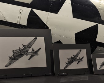 World War II US Army Air Force B-17 Flying Fortress Bomber Aviation Art