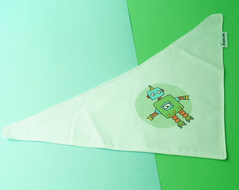 Burp Cloth Handpainted Organic Cotton Baby Bandana Bib with Adjustable Snaps Authentic Baby Gift Baby Shower Gift Teething Bib