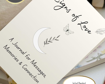 Grief Journal Printable PDF, Healing Reflection Workbook (Digital Download)