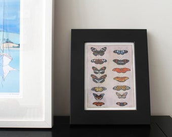 Orange Butterflies, Butterflies, Butterfly, Orange, Heliconiidae, Entomology, Print, Mounted Print, Painting, Home Decór, Wall Art, Art