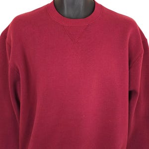 Vintage 80's Russell Athletic USA Made Solid RED Crewneck